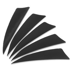 Arrows Vanes 50 Pack 3 Inch Arrow Feather Right Wing Black for DIY