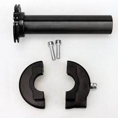 NIBBI Motorcycle Throttle Assembly,High Sensitivity Short Stroke Light Black