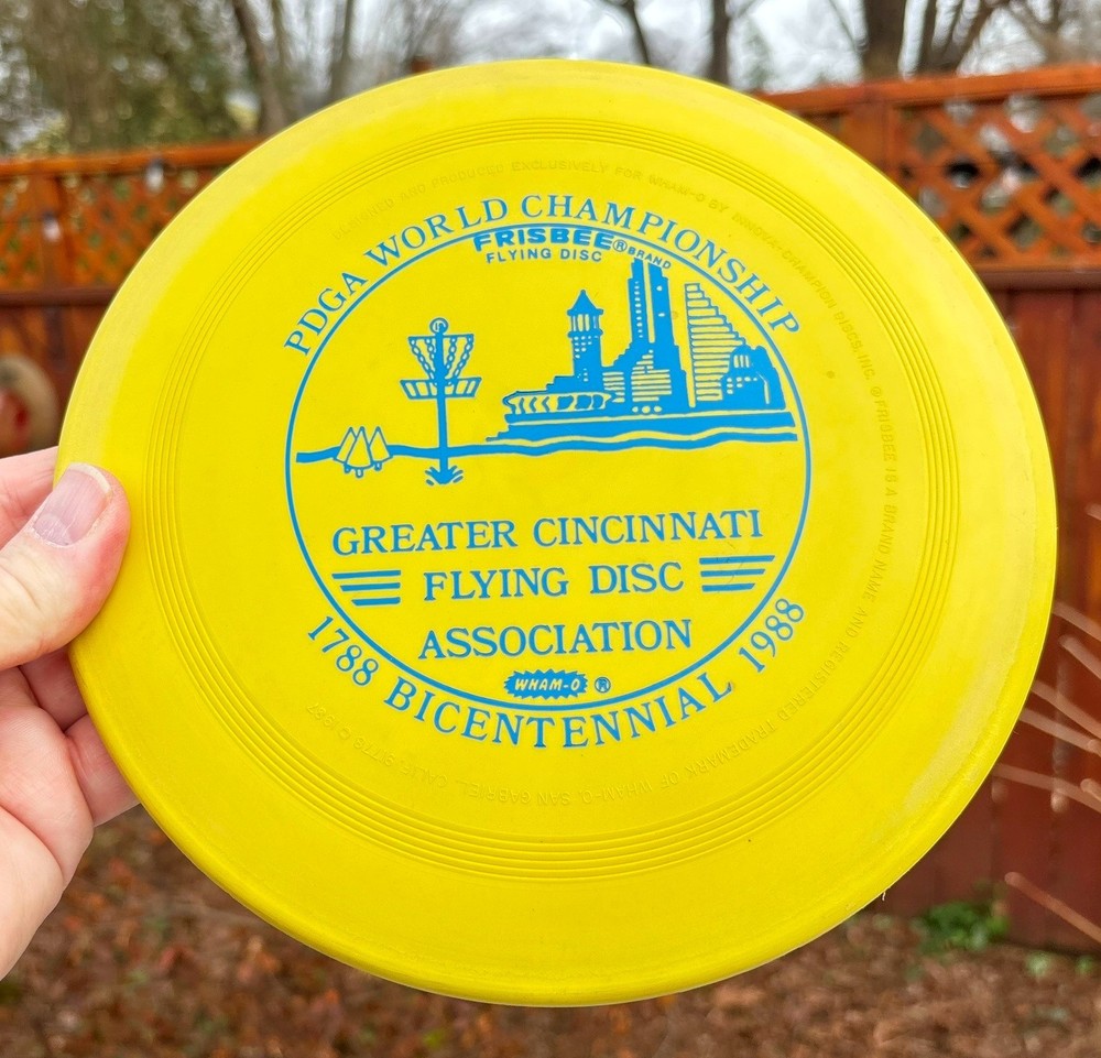 1988 (Innova Mold) (One of a Kind) Patent Disc Golf Innova Frisbee 91 Mold #6200