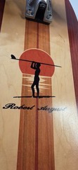 Vtg Robert August Longboard Skateboard Surf One 43.5 X 9″