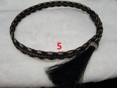 Horse Hair Hat Band with 1 Tassel – 5 strands (HB-5 1T) – 3 choices