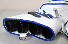 NEET White Leather W/Blue Braid Hip Quiver w/Blue Trim NT-300 Rt Hand – NEW –