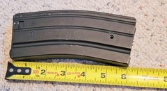 Lot of 2 BB / Airsoft Magazine Black Metal Polymer AR Style