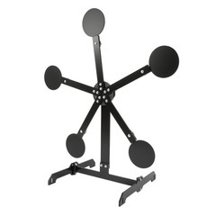 8″ inch Portable Paddles Star Reactive Shooting Target Q235 Steel, No Welding