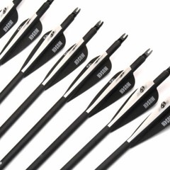 12Pcs 32 Inch Carbon Arrows Spine 500 OD 7.8mm Archery For Compound/Recurve Bow