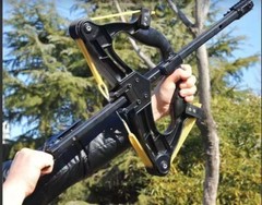 60LBS Compound Bow Slingshot Laser Bow Fun Men Outdoor Shooting Steel Balls Set