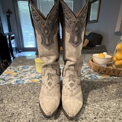 Gray Cowboy Boots with SnipToe Dan Post size 10 women