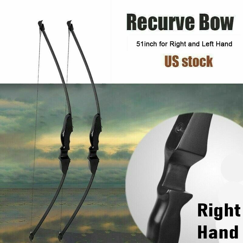 30/40lbs Archery Recurve Bow Takedown Longbow Hunting Target Training Practice
