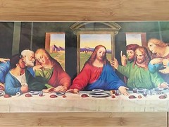 The Last Supper Skateboard Logo Deck DaVinci Box Jesus Christ God Reigns Supreme