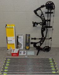 Loaded Hoyt VTM 31 Bow Package- 60/70 lb – Black Finish- 25″ to 30″ Draw Length