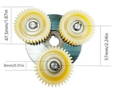 36T Nylon Planetary Gear Clutch Kit for 500W-1000W E-Bike Hub Motors, Fat Tire &