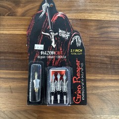 Grim Reaper Razor-Cut 85 Grain 3 Blade 2.1 inch cut Broadheads NEW