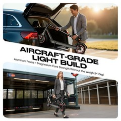 Adults Electric Scooter 30KM/H Foldable Scooter & Shock Absorption App Control