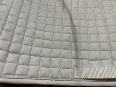 Dover Horse Saddle Pad- Dressage, White, Square