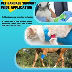 24 Pack Self Adhesive Bandage Wrap, 1 in x 5 Yards Non-Woven Self Adherent Co…