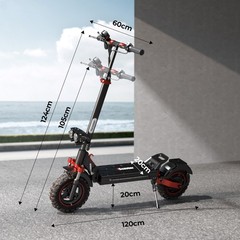 Electric Scooter Adults 1000W 11» Off Road E-scooter 28MPH Fast Speed 48V 15Ah
