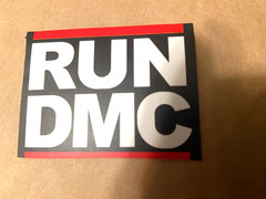RUN DMC-Stacked Logo-Mini Sticker-Die-Cut-1.75x 2.25-Indoor Sticker-New
