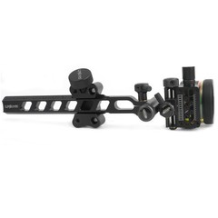 5Pin CompoundBow Sight 0.019" Micro Fiber Adjustable 4X 6X 8X Lens Archery