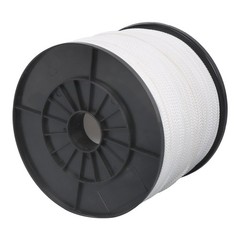 1/8″ x 1000′ Hollow Braid Polypro Rope Tensile Strength 350 Pounds White