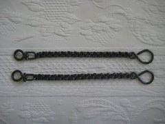 Rein Chains Prod. #BBR-09– 11 – 12 inches long, Black, Blue, Patina, Stainless