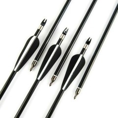 Archery 30″ Fiberglass Arrows Practice & Hunting Quiver for Compound Recurve Bow