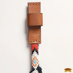 14HS HILASON Beaded American Style Western Cowgirl Handmade Hatband Tan