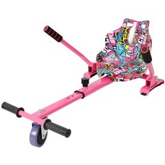 Hoverboard Seat Attachment Go-Kart Fits 6.5-10 Inch Hoverboards Adjustable Frame