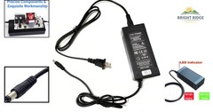 42V 2A Electric Charger for 36V Lithium Battery Devices with LED Indicator