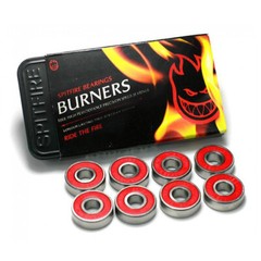 SPITFIRE Skateboard Wheels BURNER BEARINGS – Pack of 8 with Reusable Tin