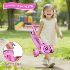 Kids 3 Wheel Scooter for Ages 3-10 Years Girls/Boy Toddler Scooter 3 Adjustable
