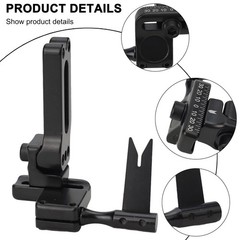 Strong Arrow Rest Rest Steel Plate 7*6.5*1.8cm 86.2g Aluminum Alloy Black