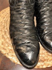 Tony Lama – El Rey Full Quill Ostrich Cowboys Boots (9.5D)