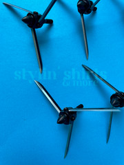 Turkey Head Hunting Point Archery Fixed Three Blade Broadheads 125 Grain 3 3/4″