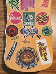 Dogtown Jay Adams «Rat Face» Skateboard w/Clear Grip Over Stickers, Snot Wheels