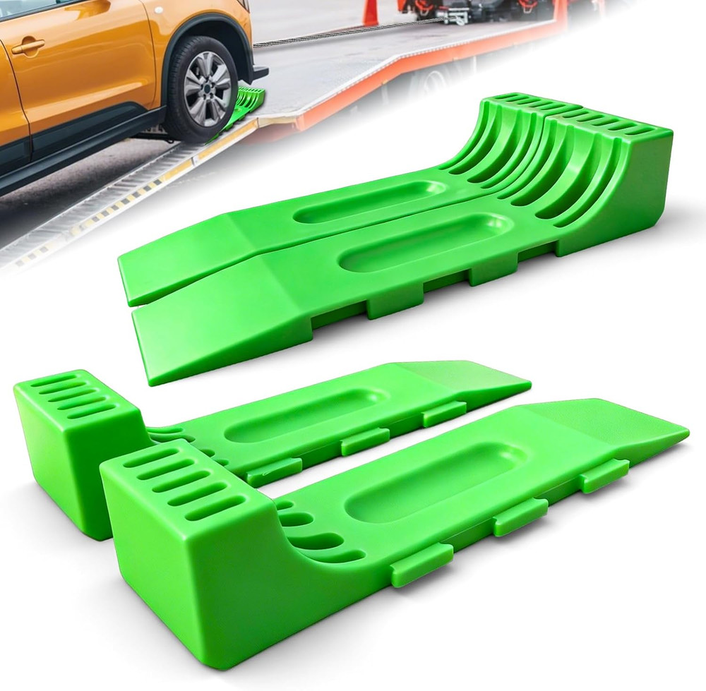 4 Pack Tire Skates with Interlocking & Expandable Design – Heavy Duty Tow Truck