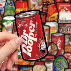 30Pcs Random Funny Wacky Food Spoof Snack Drink Graffiti Waterproof Stickers