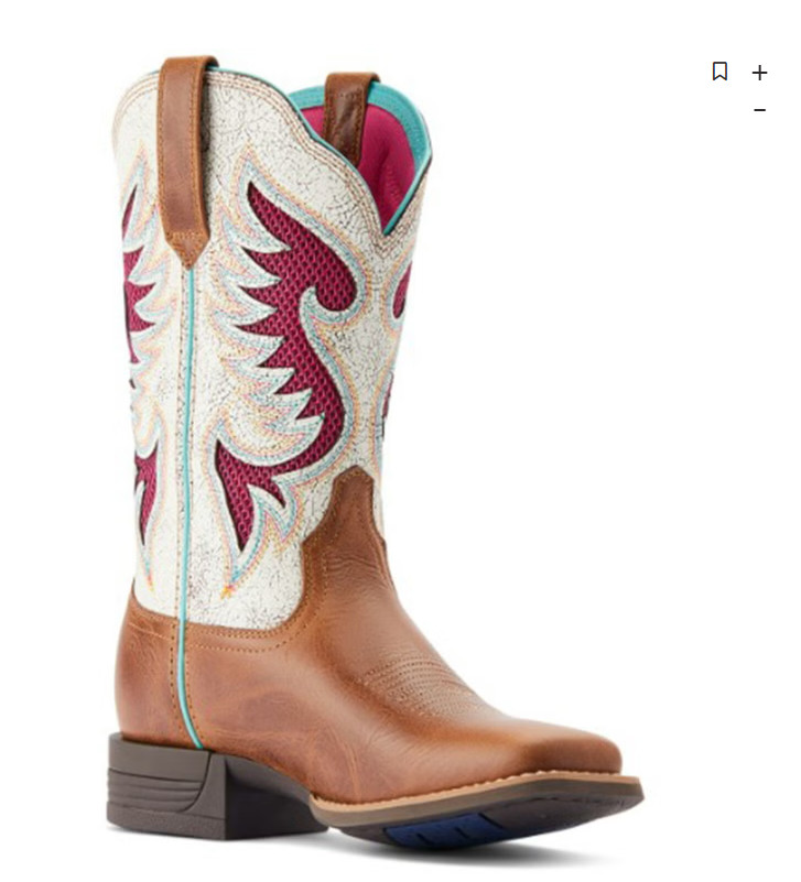 Ariat Women’s Pinto Venttek 360° Performance Square Toe Western Boots – Size 6.5