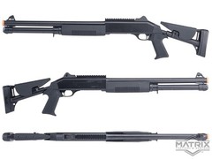 Double Eagle M3 Spring Shell Loading Airsoft Shotgun Retractable Stock