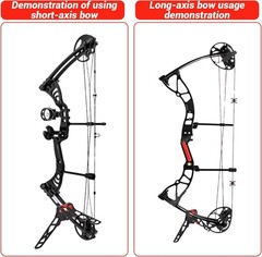 Folding Bow Stabilizer Stand with Removable Bipod for 4″, Black and red