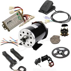 36V 800W Brush Motor Kit Controller Sprocket GoKart ATV Scooter Razor Quad MX350