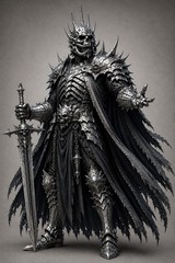 4.5” Dark Fantasy Knight 2 Sticker Pack Gothic Armor Warrior & Hell Beast