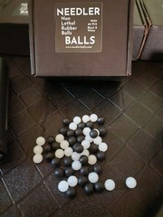 Six Needler Rubber Ball Ammo – 9mm – 60 Count Black And White Color Mix – FIRE