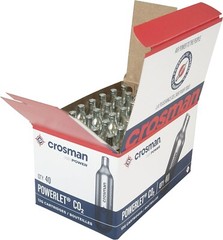Crosman CO2 Cartridges 40 Cartridge Tank BB Pellet Airsoft Gun Gas12 Gram Bullet