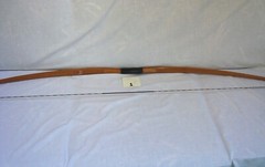 Vintage Wolverine English Style Long Bow 63, in. x 25 lb. R/H (Item #1)