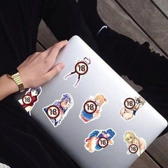 50pcs Sexy Anime Girls Hentai Stickers – Diy Graffiti Decals for Phone, Laptop🔥