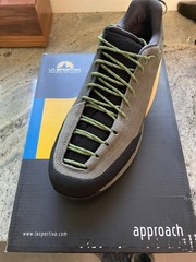La Sportiva TX Guide Leather Approach Shoes – Men’s Color: CLAY/KALE Size: 45 EU