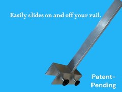 Pontoon Boat 15″ Rail Mount Rearview Mirror