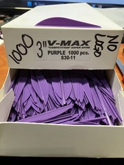 150 V-Max Competition Super Spine 3″ inch Fletchings, Archery Vanes