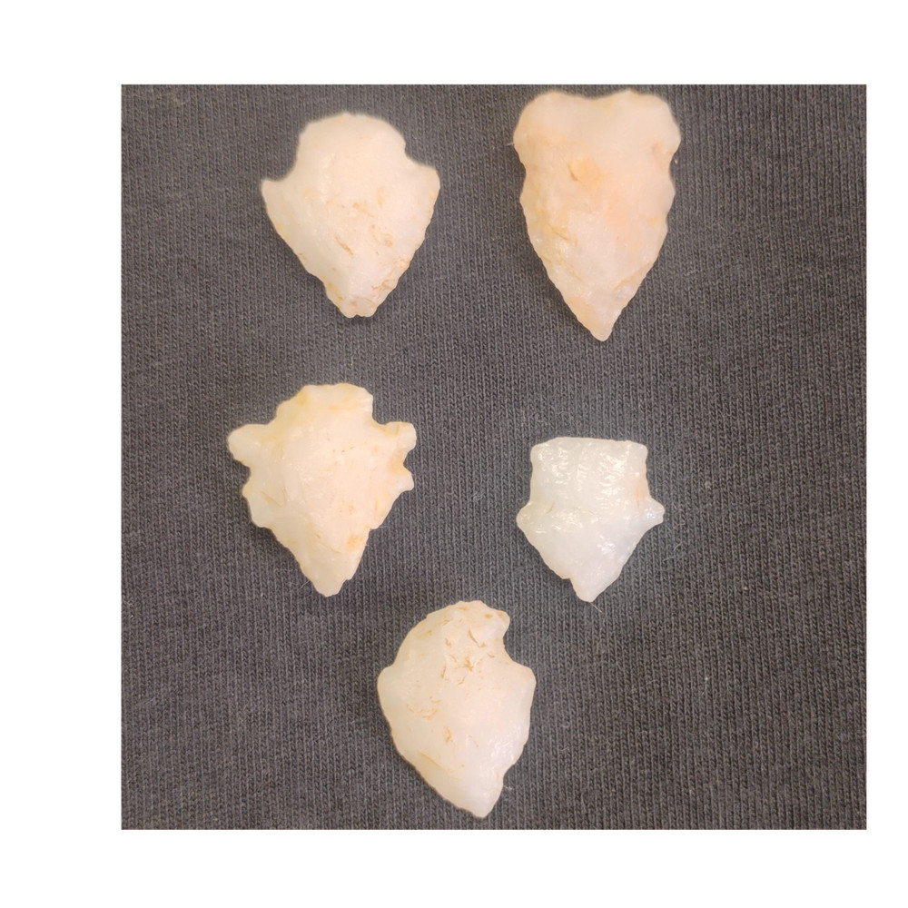 Native American arrowheads found in King George Virginia by Rappahannock River