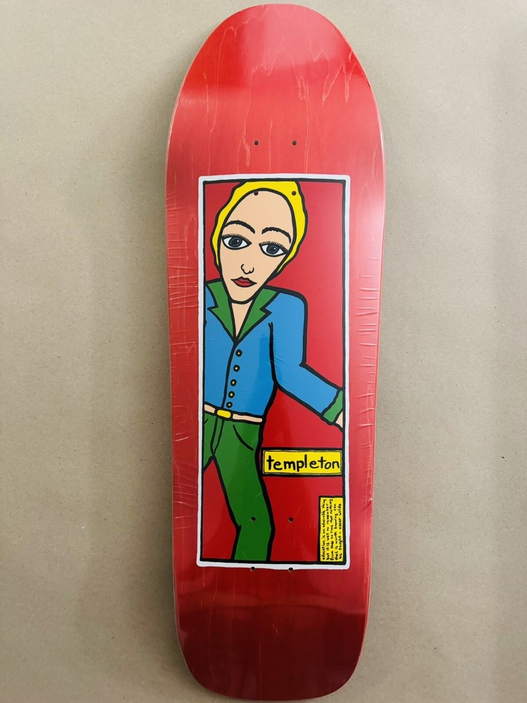 The New Deal ED TEMPLETON Skateboard Deck 9.625 X 32.5 RED 1990s Shape Reissue